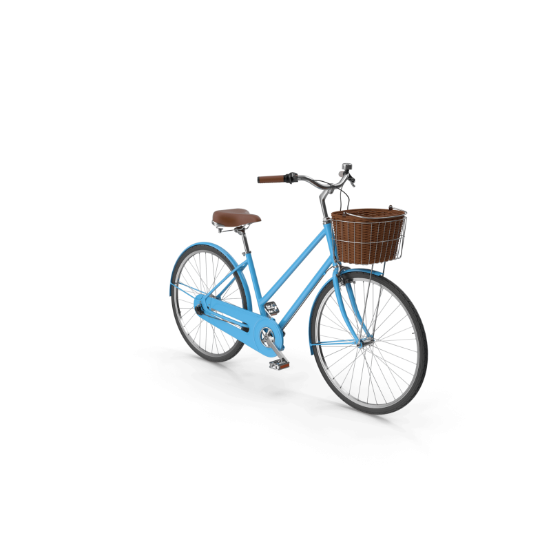 Blue Sky City Bike with Basket
