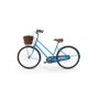 Blue Sky City Bike with Basket